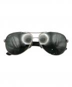 RAY-BANレイバン）の古着「ティアドロップサングラス」｜シルバー×グリーン