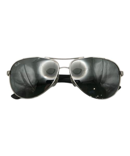 RAY-BAN（レイバン）RAY-BAN (レイバン) ティアドロップサングラス シルバー×グリーン サイズ:61□13 140の古着・服飾アイテム