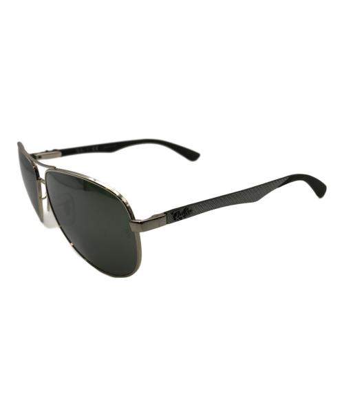 RAY-BAN（レイバン）RAY-BAN (レイバン) ティアドロップサングラス シルバー×グリーン サイズ:61□13 140の古着・服飾アイテム