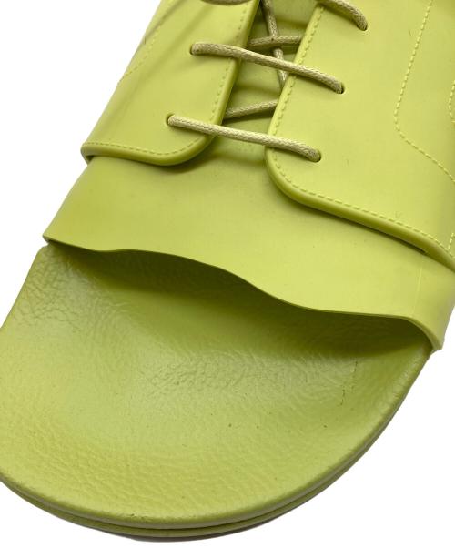 Maison Margiela（メゾンマルジェラ）Maison Margiela (メゾンマルジェラ) レースアップ スライドサンダル イエロー サイズ:43の古着・服飾アイテム