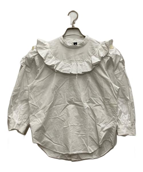 MIYAO（ミヤオ）MIYAO (ミヤオ) Blouse with ruffled flaps ホワイト サイズ:Sの古着・服飾アイテム