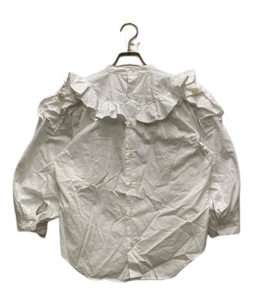 MIYAO（ミヤオ）MIYAO (ミヤオ) Blouse with ruffled flaps ホワイト サイズ:Sの古着・服飾アイテム