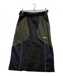 NON TOKYO（ノントーキョー）の古着「SWITCHING NYLON SKIRT」｜グレー
