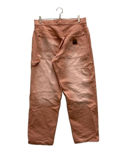 BlackEyePatch（ブラックアイパッチ）BlackEyePatch (ブラックアイパッチ) OG LEATHER PATCHED WASHED PAINTER PANTS ピンク サイズ:Lの古着・服飾アイテム