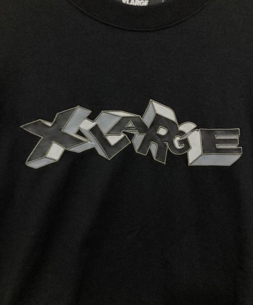 X-LARGE（エクストララージ）X-LARGE (エクストララージ) 3D LOGO L/S TEE ブラック サイズ:Ⅼの古着・服飾アイテム