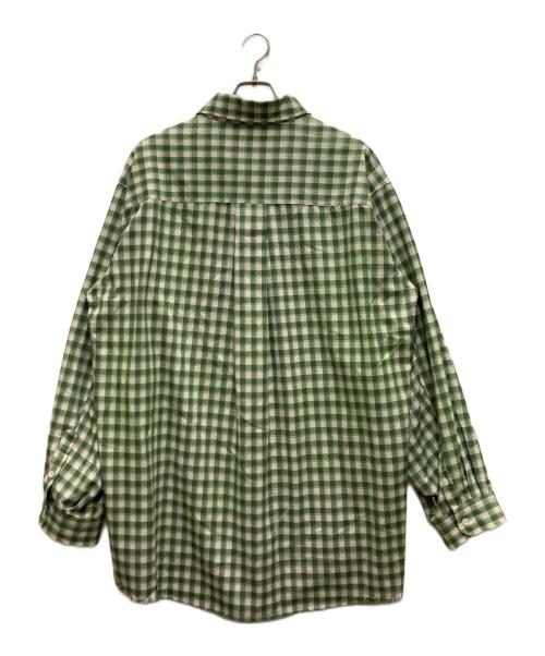 ANCELLM（アンセルム）ANCELLM (アンセルム) 25SS C/R CHECK OVER SHIRT グリーン サイズ:2の古着・服飾アイテム