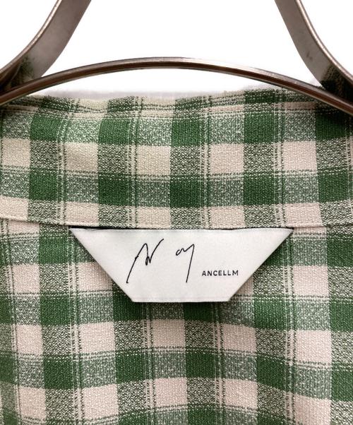 ANCELLM（アンセルム）ANCELLM (アンセルム) 25SS C/R CHECK OVER SHIRT グリーン サイズ:2の古着・服飾アイテム