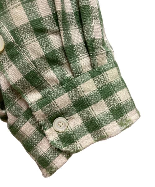 ANCELLM（アンセルム）ANCELLM (アンセルム) 25SS C/R CHECK OVER SHIRT グリーン サイズ:2の古着・服飾アイテム