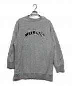 HELLRAZORヘルレイザー）の古着「プリントスウェット」｜グレー
