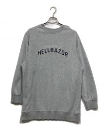 HELLRAZOR（ヘルレイザー）の古着「プリントスウェット」｜グレー