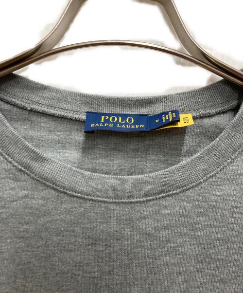 POLO RALPH LAUREN（ポロ・ラルフローレン）POLO RALPH LAUREN (ポロ・ラルフローレン) エルボーパッチニット グレー サイズ:Mの古着・服飾アイテム