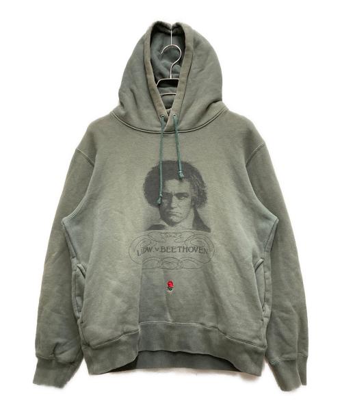 UNDERCOVER（アンダーカバー）UNDERCOVER (アンダーカバー) HOODIE U Raven カーキ サイズ:3の古着・服飾アイテム