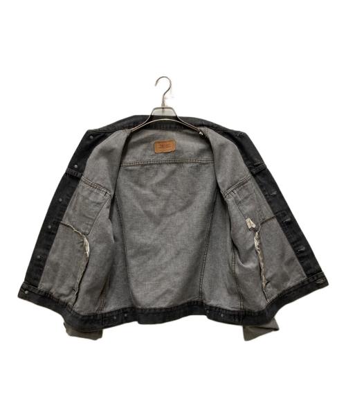 LEVI'S（リーバイス）LEVI'S (リーバイス) 先染めブラックデニムデニムジャケット グレー サイズ:46の古着・服飾アイテム
