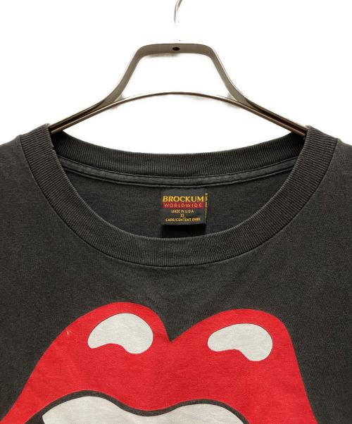 ROLLING STONES（ローリングストーンズ）ROLLING STONES (ローリングストーンズ) 90’s リップ&タンTEE ブラック サイズ:XLの古着・服飾アイテム
