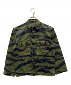 US ARMYユーエスアーミー）の古着「70's タイガーカモシャツジャケット」｜カーキ