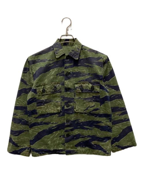 US ARMY（ユーエスアーミー）US ARMY (ユーエスアーミー) 70's タイガーカモシャツジャケット カーキ サイズ:不明の古着・服飾アイテム