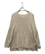 SEE BY CHLOEシーバイクロエ）の古着「レースアップスリーブニット」｜ベージュ