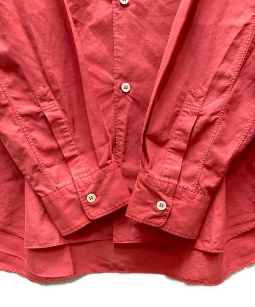 COMME des GARCONS HOMME PLUS（コムデギャルソンオムプリュス）COMME des GARCONS HOMME PLUS (コムデギャルソンオムプリュス) ポリエステル レギュラーカラー ドレスシャツ レッド サイズ:Lの古着・服飾アイテム