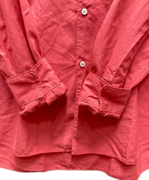 COMME des GARCONS HOMME PLUS（コムデギャルソンオムプリュス）COMME des GARCONS HOMME PLUS (コムデギャルソンオムプリュス) ポリエステル レギュラーカラー ドレスシャツ レッド サイズ:Lの古着・服飾アイテム