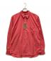 COMME des GARCONS HOMME PLUS（コムデギャルソンオムプリュス）の古着「ポリエステル レギュラーカラー ドレスシャツ」｜レッド