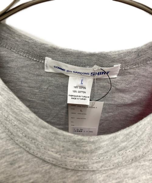 COMME des GARCONS SHIRT（コムデギャルソンシャツ）COMME des GARCONS SHIRT (コムデギャルソンシャツ) パネル切替Tシャツ グレー サイズ:Lの古着・服飾アイテム
