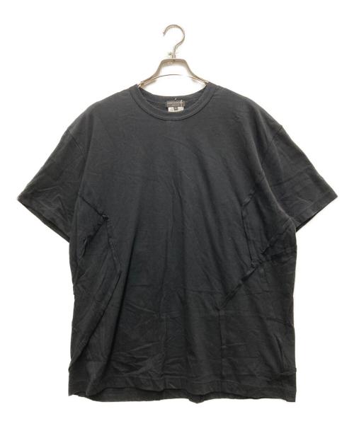 COMME des GARCONS HOMME PLUS（コムデギャルソンオムプリュス）COMME des GARCONS HOMME PLUS (コムデギャルソンオムプリュス) 再構築 S/S Tee ブラック サイズ:Mの古着・服飾アイテム