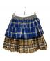 Vivienne Westwood RED LABEL（ヴィヴィアンウエストウッドレッドレーベル）の古着「Triple Check Blotter Mini Skirt」｜ブルー×ベージュ