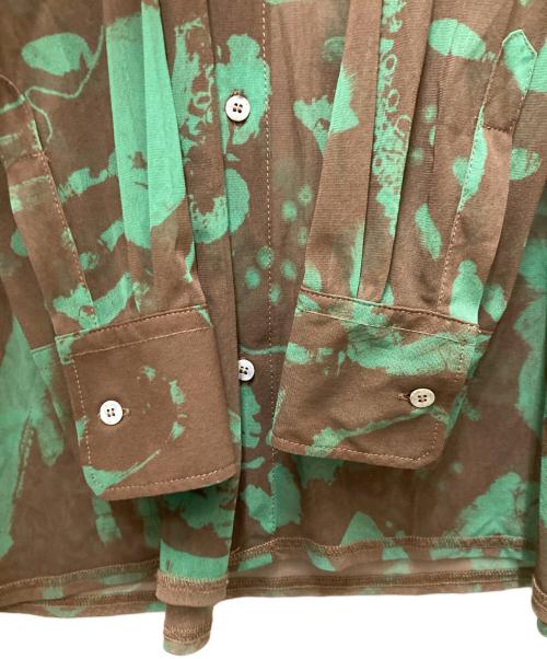 MAGLIANO（マリアーノ）MAGLIANO (マリアーノ) シアー総柄シャツ ブラウン サイズ:Mの古着・服飾アイテム