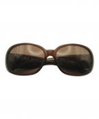 CHANELシャネル）の古着「カメリアサングラス」｜ブラウン