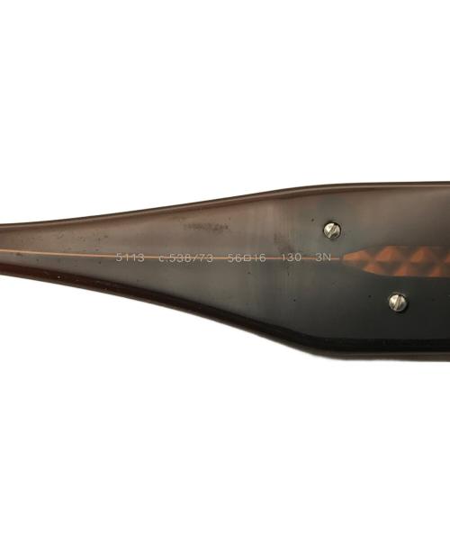 CHANEL（シャネル）CHANEL (シャネル) カメリアサングラス ブラウン サイズ:56□16 130の古着・服飾アイテム