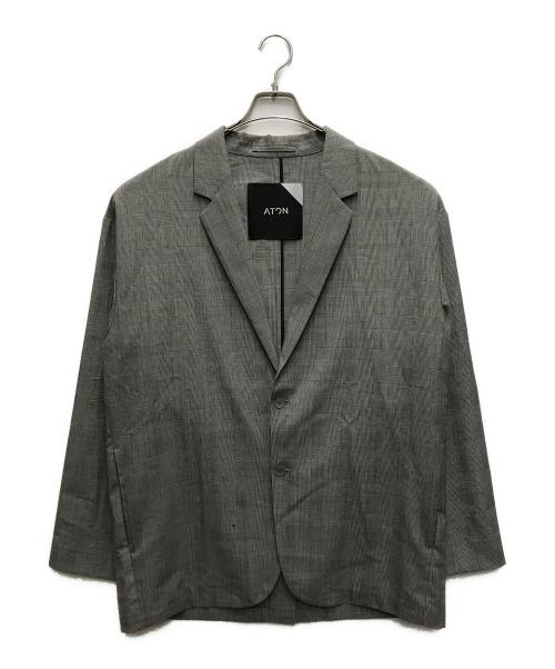 ATON（エイトン）ATON (エイトン) WOOL TROPICAL OVERSIZED JACKET グレー サイズ:6の古着・服飾アイテム