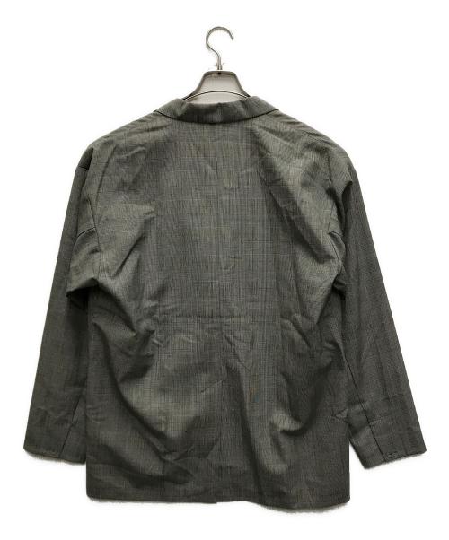 ATON（エイトン）ATON (エイトン) WOOL TROPICAL OVERSIZED JACKET グレー サイズ:6の古着・服飾アイテム