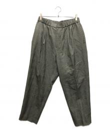 ATON（エイトン）の古着「WOOL TROPICAL EASY TAPERED PANTS」｜グレー