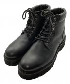 Caminandoカミナンド）の古着「SIDE ZIP LACE UP BOOTS」｜ブラック