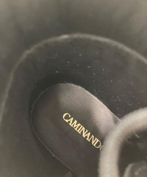 Caminando（カミナンド）Caminando (カミナンド) SIDE ZIP LACE UP BOOTS ブラック サイズ:38の古着・服飾アイテム