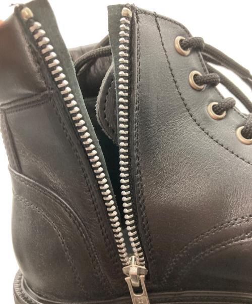 Caminando（カミナンド）Caminando (カミナンド) SIDE ZIP LACE UP BOOTS ブラック サイズ:38の古着・服飾アイテム