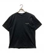 COMME des GARCONS HOMMEコムデギャルソン オム）の古着「綿天竺 製品プリント S/S Tシャツ」｜ブラック