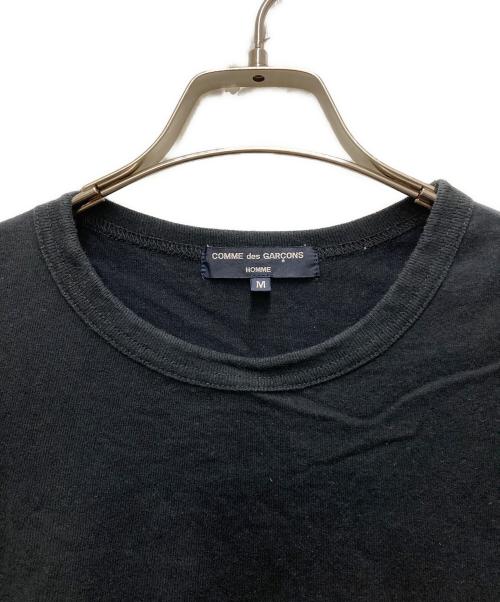 COMME des GARCONS HOMME（コムデギャルソン オム）COMME des GARCONS HOMME (コムデギャルソン オム) 綿天竺 製品プリント S/S Tシャツ ブラック サイズ:Mの古着・服飾アイテム