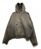 SAINT MICHAELセントマイケル）の古着「DBL FC ZIP HOODI」｜グレー