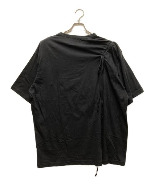 s'yte（サイト）s'yte (サイト) SOFT JERSEY T-SHIRT WITH GATHERED STRINGS ブラック サイズ:3の古着・服飾アイテム