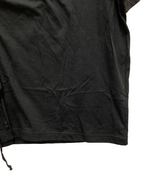 s'yte（サイト）s'yte (サイト) SOFT JERSEY T-SHIRT WITH GATHERED STRINGS ブラック サイズ:3の古着・服飾アイテム