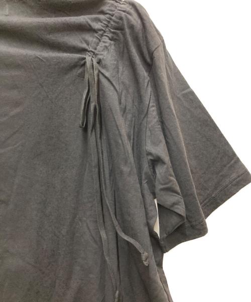 s'yte（サイト）s'yte (サイト) SOFT JERSEY T-SHIRT WITH GATHERED STRINGS ブラック サイズ:3の古着・服飾アイテム