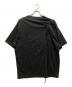 s'yte (サイト) SOFT JERSEY T-SHIRT WITH GATHERED STRINGS ブラック サイズ:3：9000円