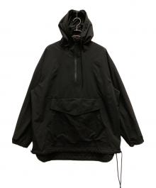 s'yte（サイト）の古着「SOLOTEX POCKETABLE MILITARY PULLOVER ZIP HOOD JACKET」｜ブラック