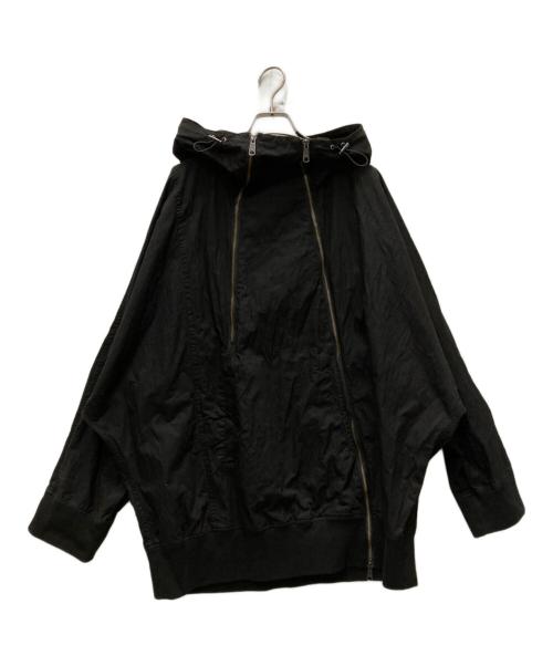 GROUND Y（グラウンドワイ）GROUND Y (グラウンドワイ) ダブルジップフーディージャケット ブラック サイズ:3の古着・服飾アイテム