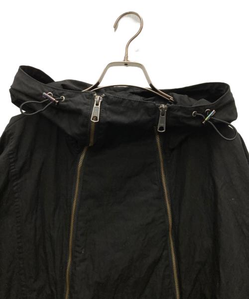 GROUND Y（グラウンドワイ）GROUND Y (グラウンドワイ) ダブルジップフーディージャケット ブラック サイズ:3の古着・服飾アイテム