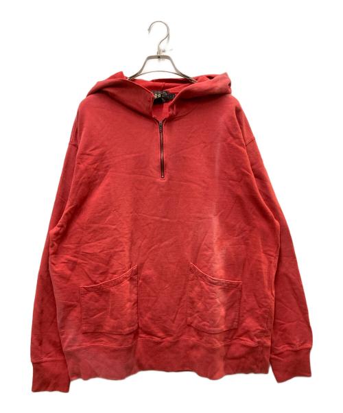 RRL（ダブルアールエル）RRL (ダブルアールエル) ハーフジップパーカー レッド サイズ:Lの古着・服飾アイテム
