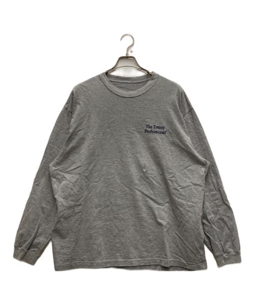 The Ennnoy Professional（ザ エンノイ プロフェッショナル）The Ennnoy Professional (ザ エンノイ プロフェッショナル) 21AW L/S Border Tee グレー サイズ:XLの古着・服飾アイテム