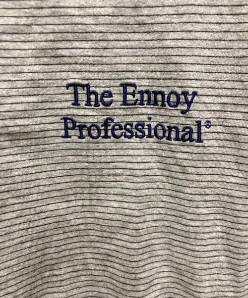The Ennnoy Professional（ザ エンノイ プロフェッショナル）The Ennnoy Professional (ザ エンノイ プロフェッショナル) 21AW L/S Border Tee グレー サイズ:XLの古着・服飾アイテム