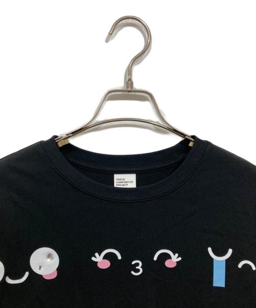 Srry babe（ソリー・ベイブ）Srry babe (ソリー・ベイブ) レイヤードカットソー ブラック サイズ:XLの古着・服飾アイテム